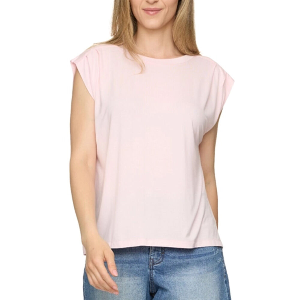 image of Women's Mae Pleated Sleveless T-Shirt