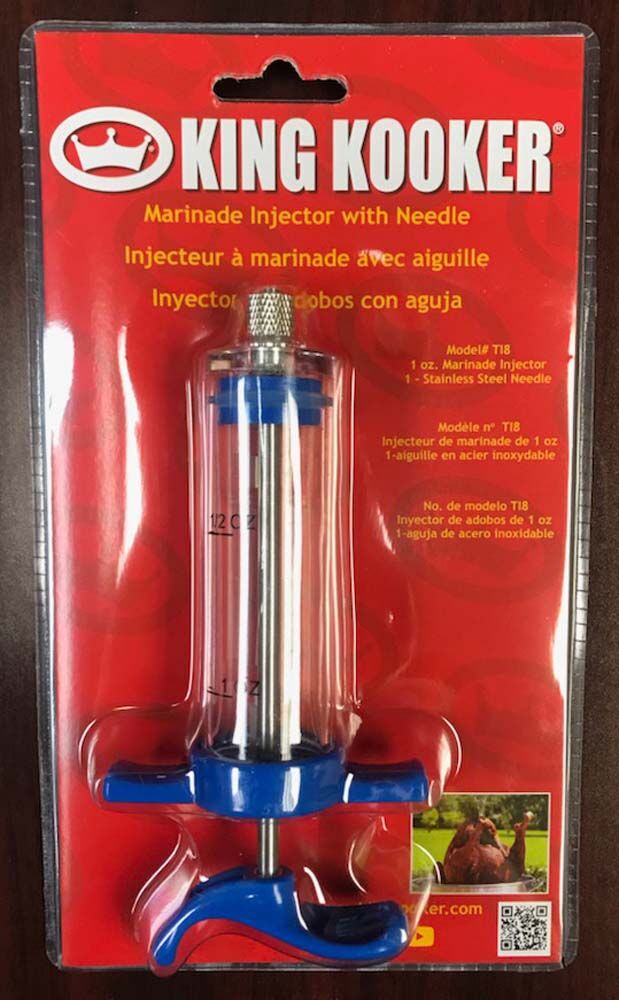 image of Heavy Plastic Deluxe Marinade Injector with Needle, 1 oz