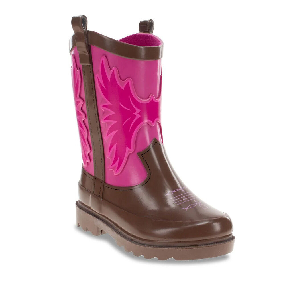 image of Kid's Western Cowgirl Rain Boot