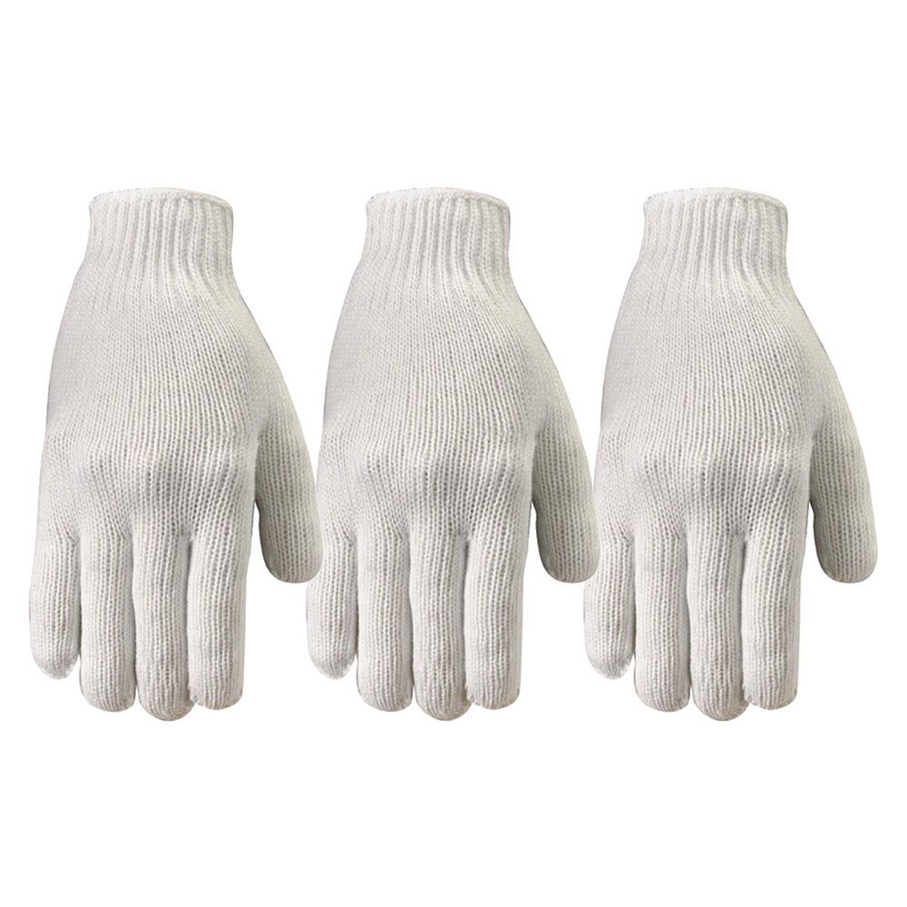 image of Men's String Knit Basics Gloves, 3 pk