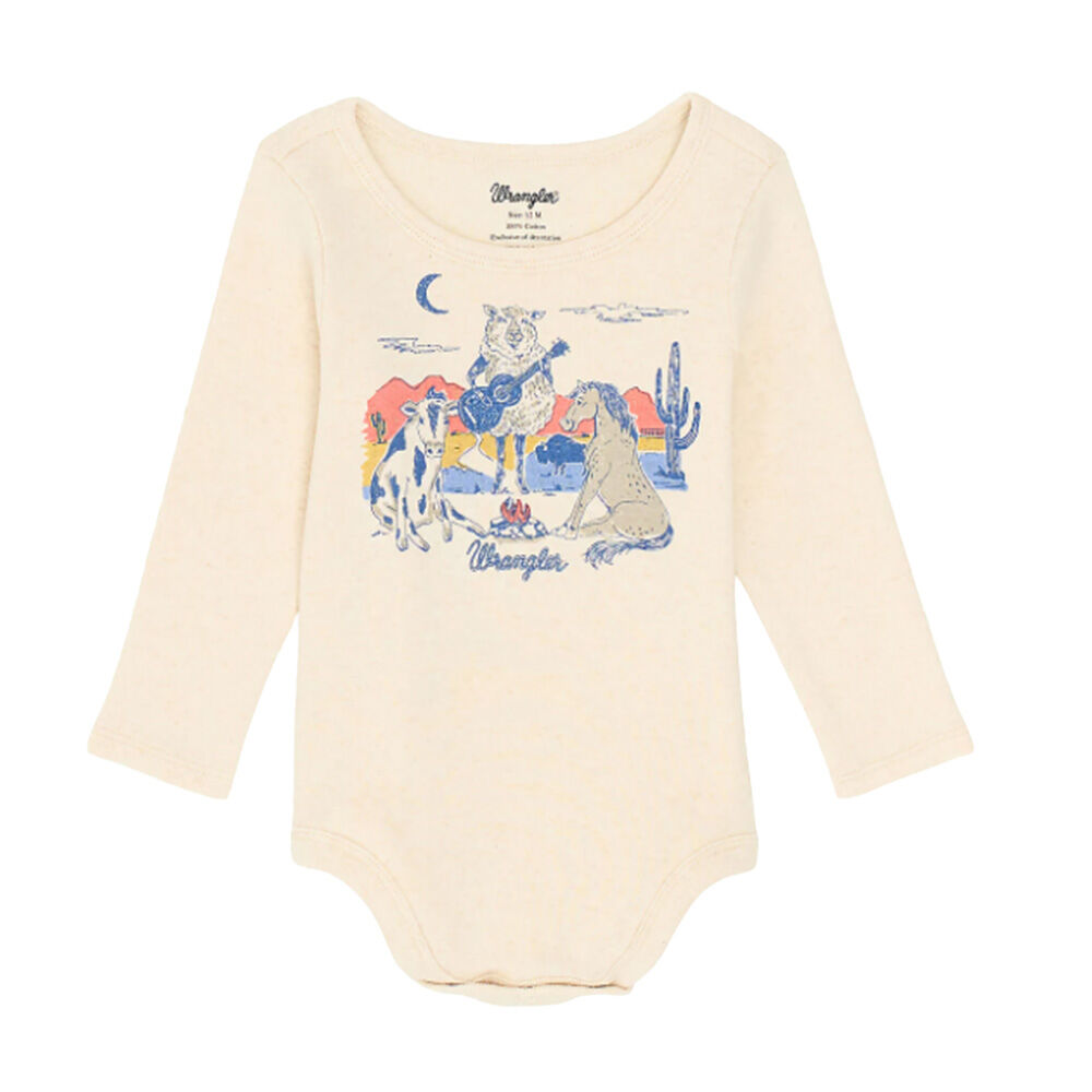 image of Infant Girl's Campfire Long Sleeve Onesie