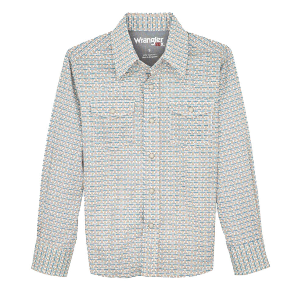 image of Boy's 20X Advanced Comfort Western Long Sleeve Shirt