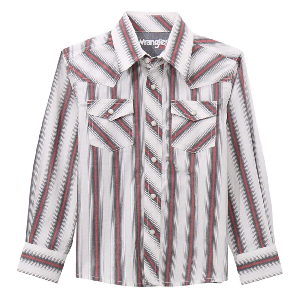 image of Boy's 20X Advanced Comfort Stripe Long Sleeve Shirt
