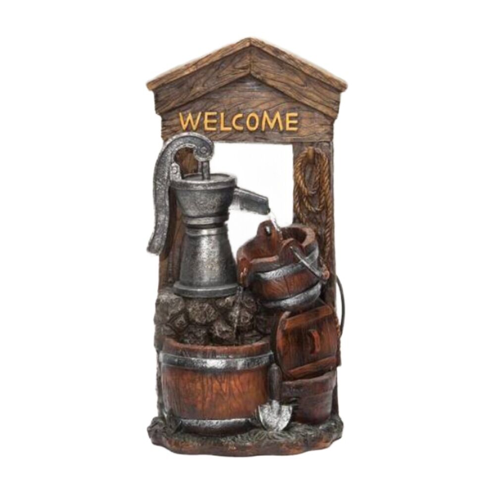 image of Rustic Water Pump Fountain