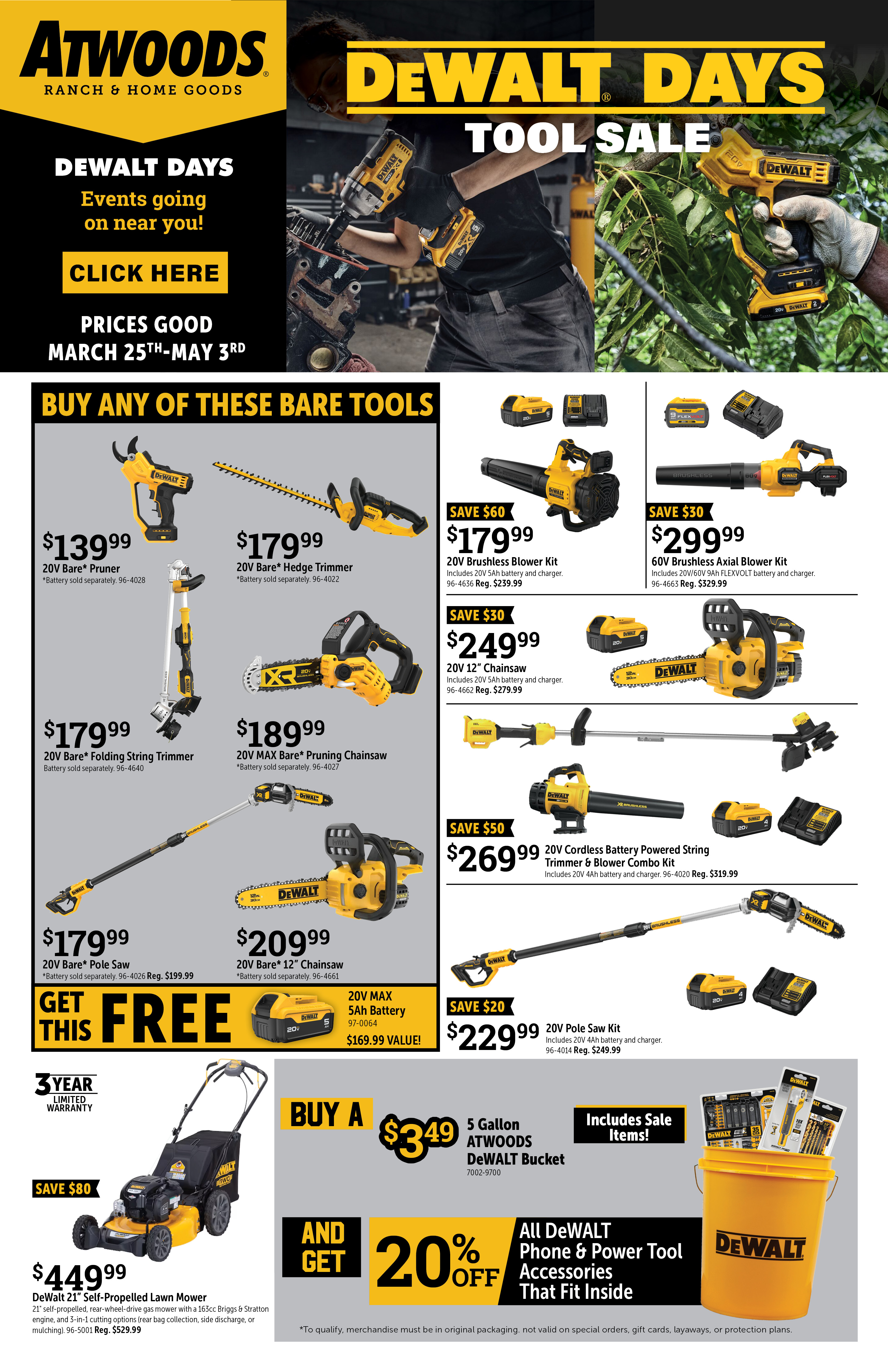 image of April 2026 DeWalt Days