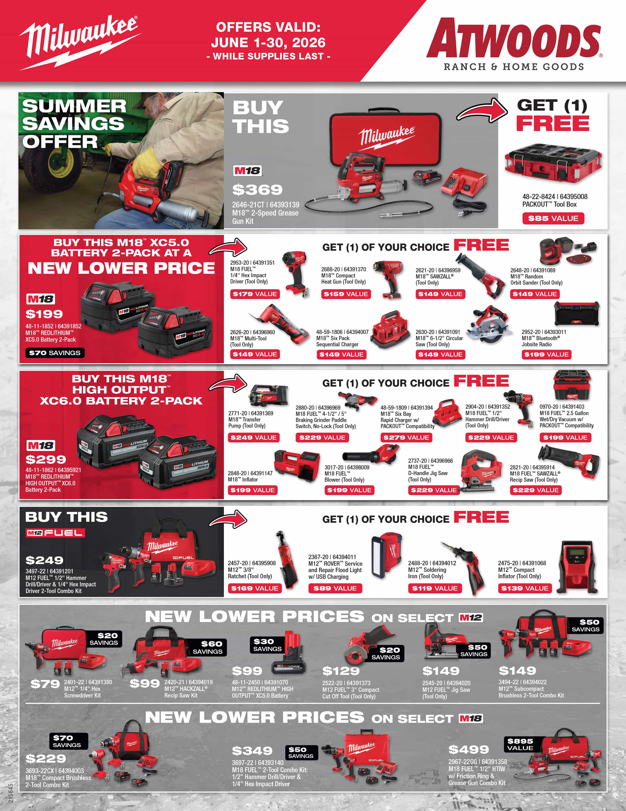 image of Milwaukee Sale Ad